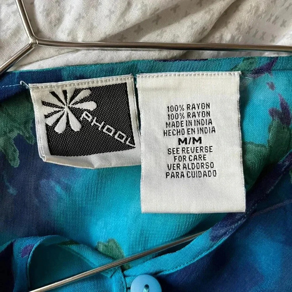 Vintage 90s/y2k Phool sheer duster mesh overdress/swim coverup caftan Medium - Picture 8 of 8